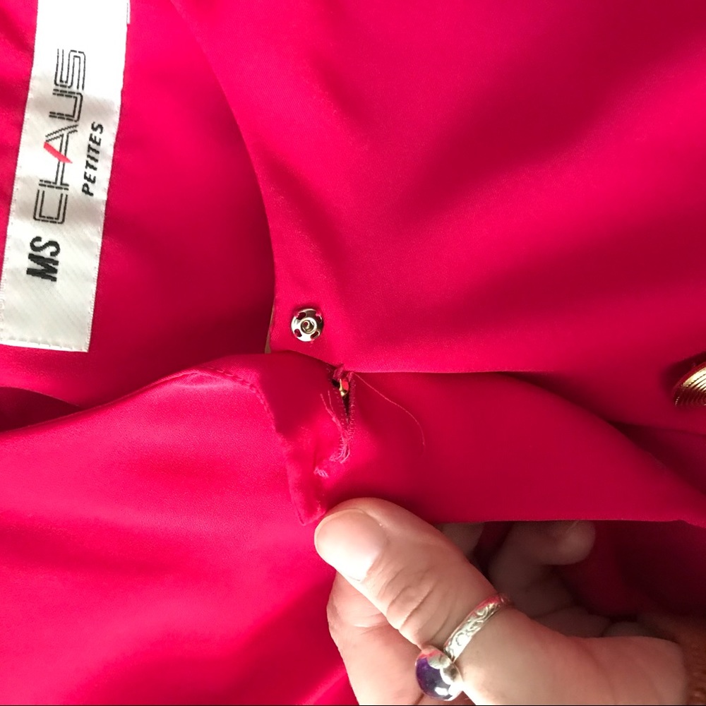 [Vintage] Ms Chaus Hot Pink Dress w Matching Belt - Picture 6 of 8